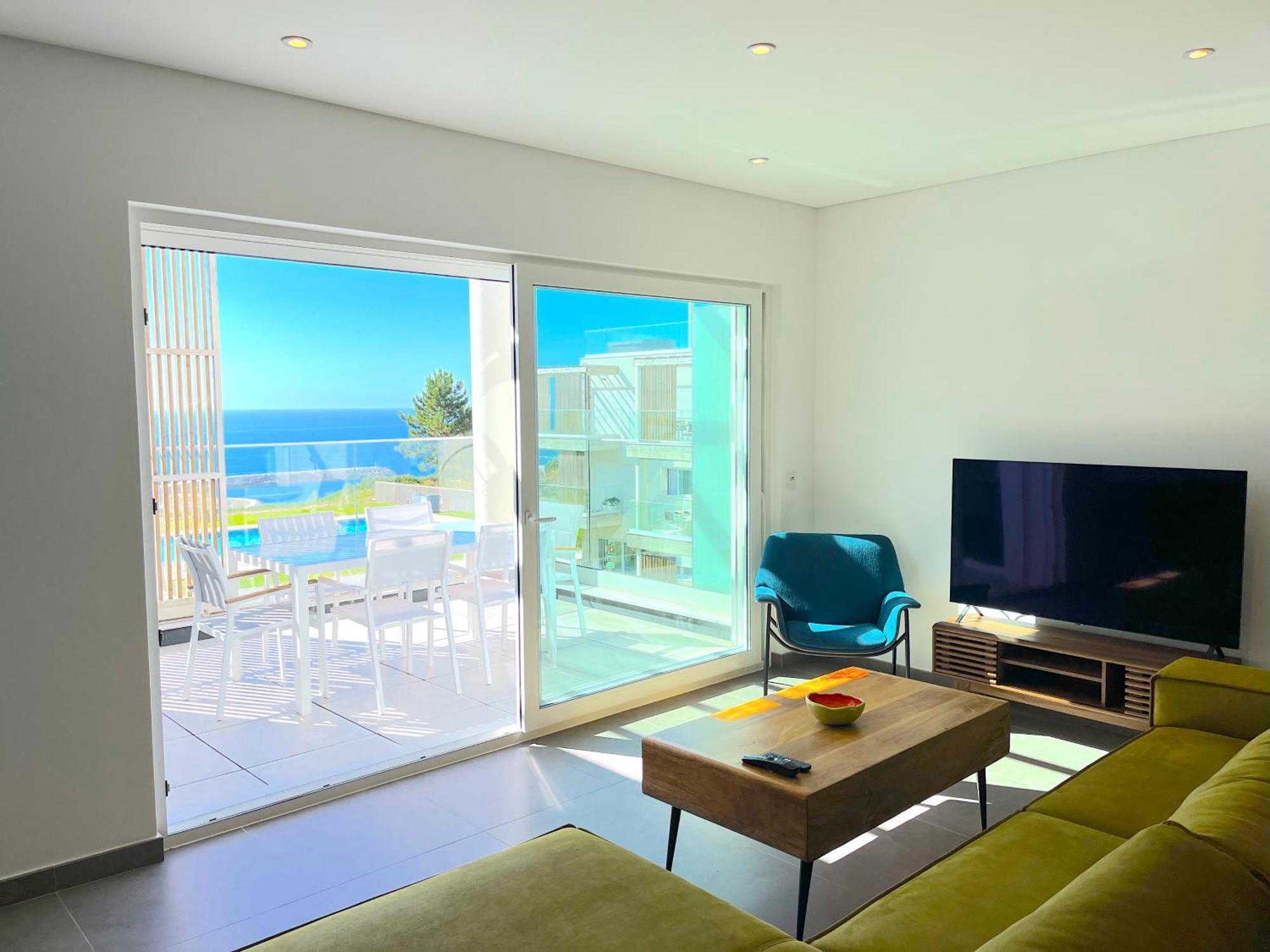 Mar A Vista - Condominium With Pool, Gym And Sea Views Nazaré Esterno foto