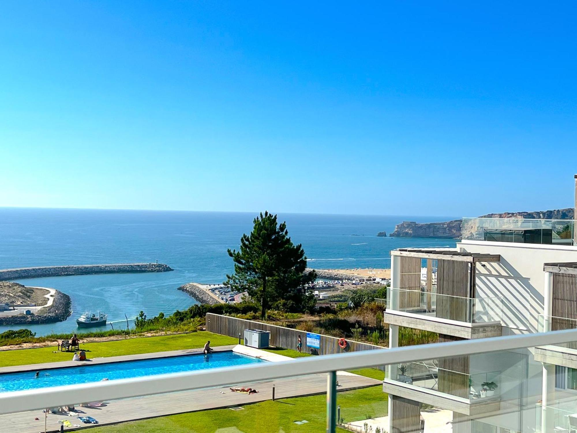 Mar A Vista - Condominium With Pool, Gym And Sea Views Nazaré Esterno foto