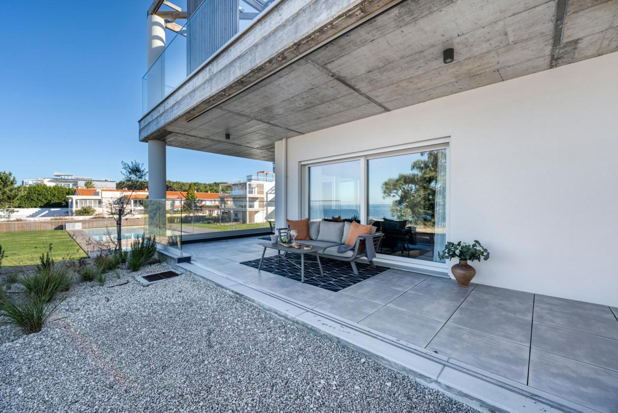 Mar A Vista - Condominium With Pool, Gym And Sea Views Nazaré Camera foto