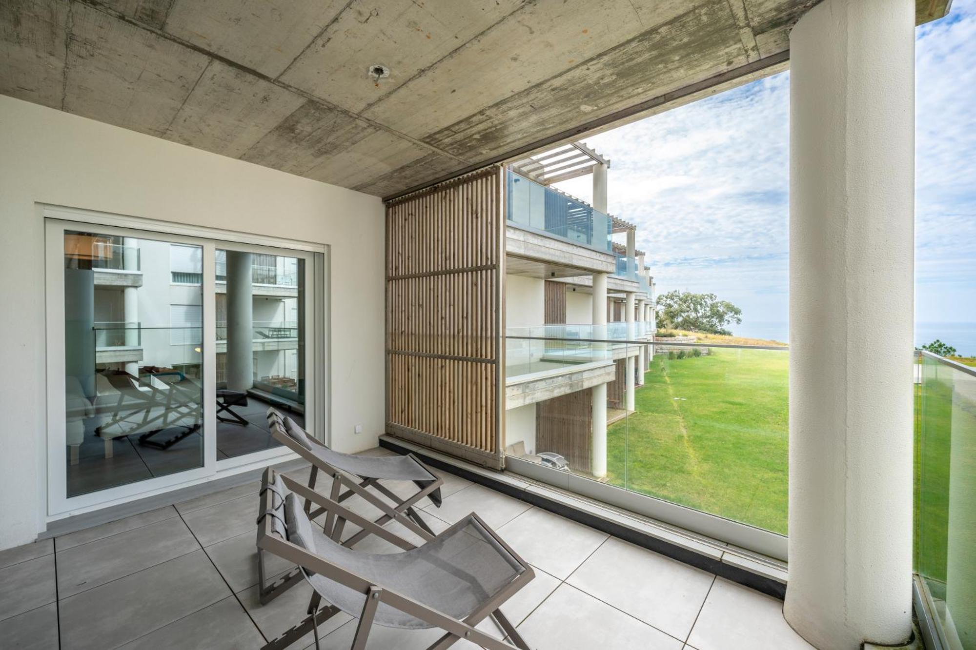 Mar A Vista - Condominium With Pool, Gym And Sea Views Nazaré Camera foto
